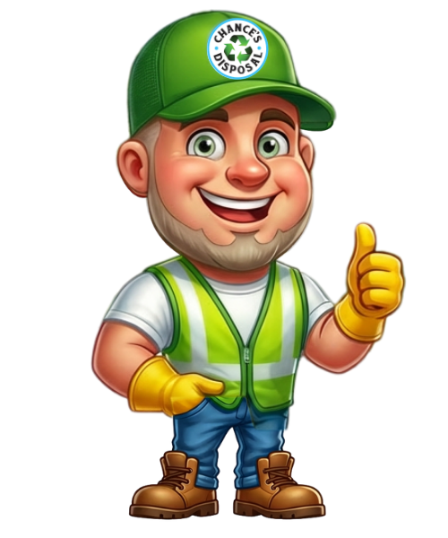 Chances Disposal Mascot Graphic